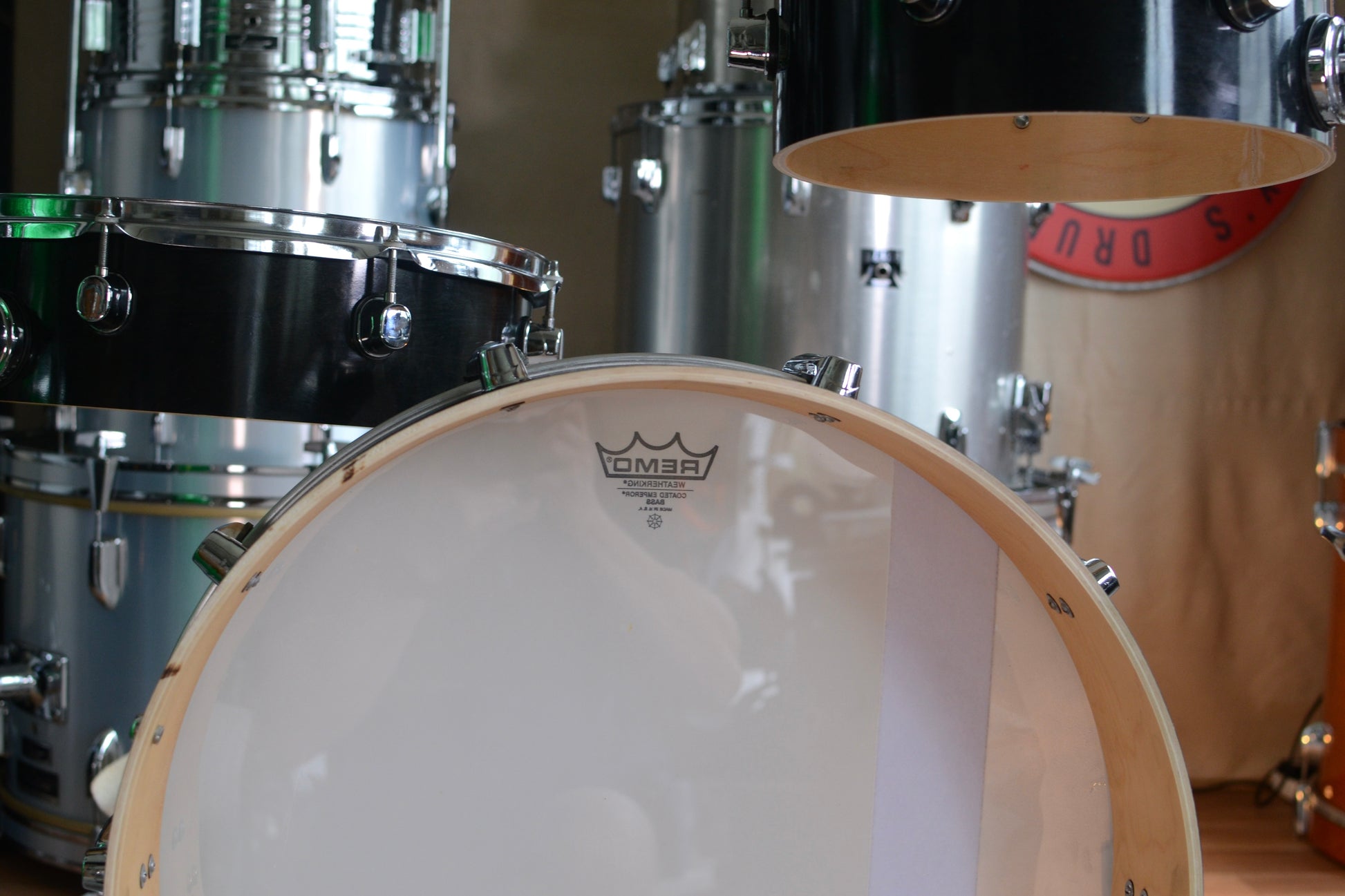 HD Custom 'Chop Kit' 3-piece Compact Drum Kit in Black Lacquer