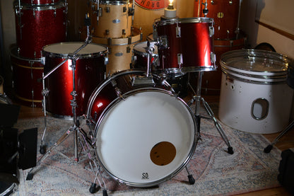 Beginner Drum Kit in Ruby Red inc. Hardware - 22/13/16/14"