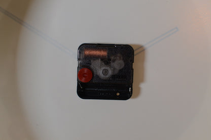 Wall Hanging 12" Drum Clock - Non-ticking - Silver Sparkle