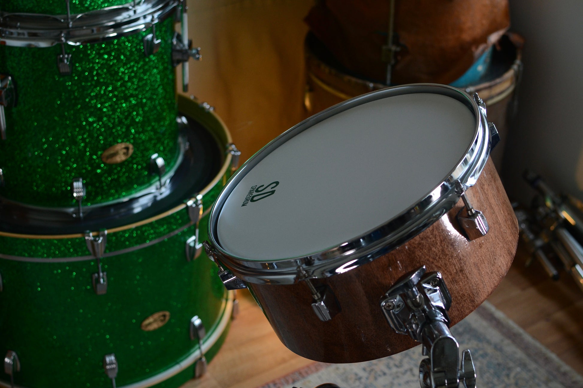 HD Custom 'Chop Kit' 3-piece Compact Drum Kit in Walnut Lacquer