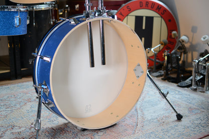 HD Custom 'Chop Kit' 4-piece Compact Drum Kit in Blue Sparkle