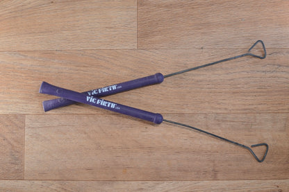 Vic Firth Heritage Brushes - Retractable - Steel Wire - Purple Handle