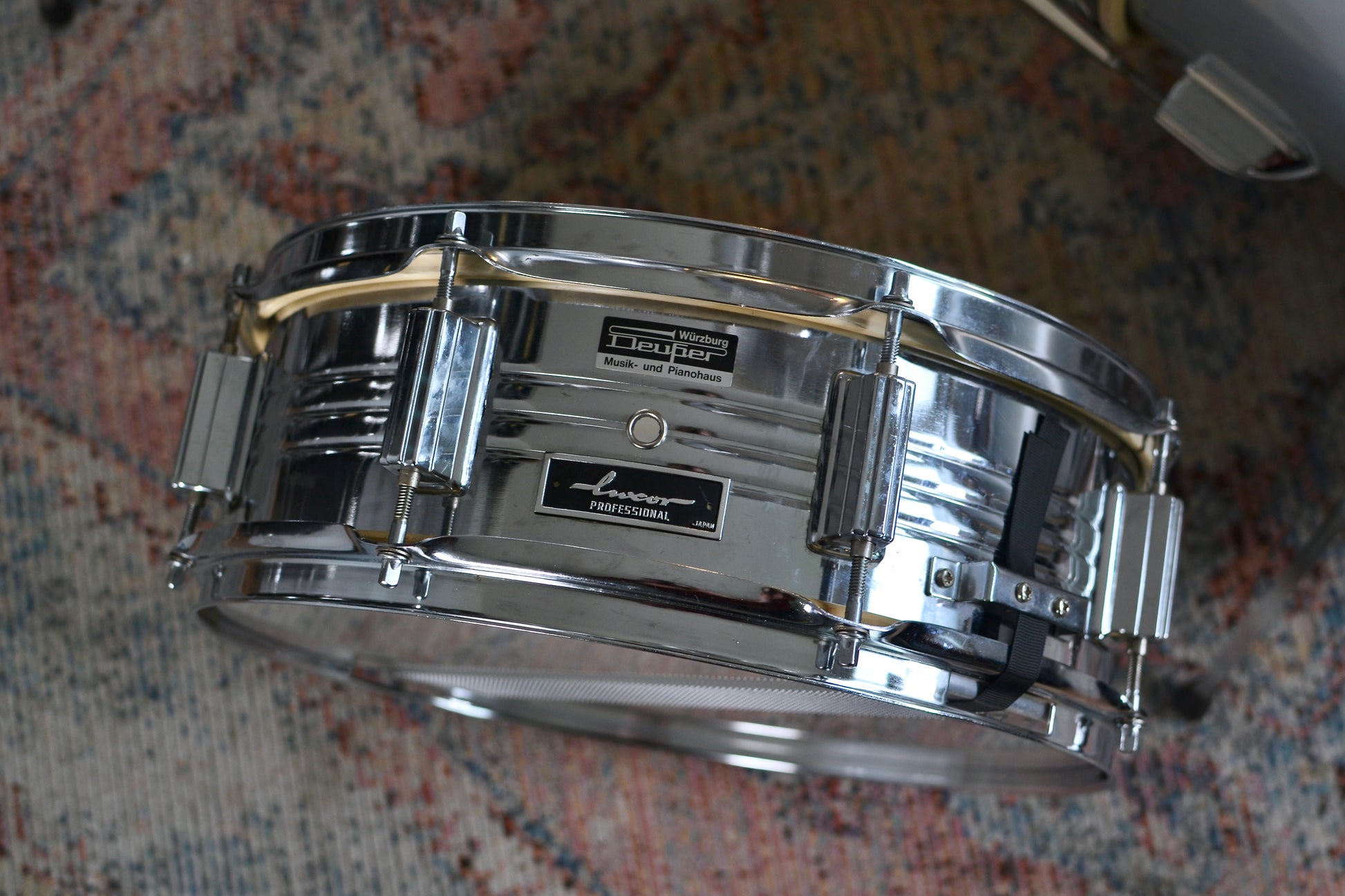 Luxor Professional MIJ 5 Piece Drum Kit in Silver Metallic - 1960s