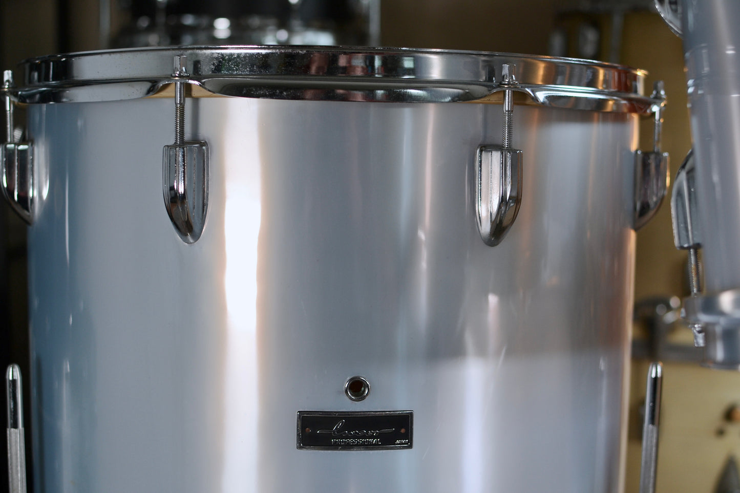 Luxor Professional MIJ 5 Piece Drum Kit in Silver Metallic - 1960s