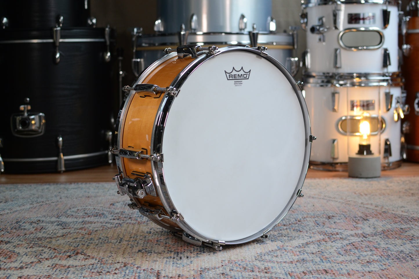 Pearl 'MMX5514C' MMX Masters Custom 14x5.5" Snare Drum in Natural Maple - 1999