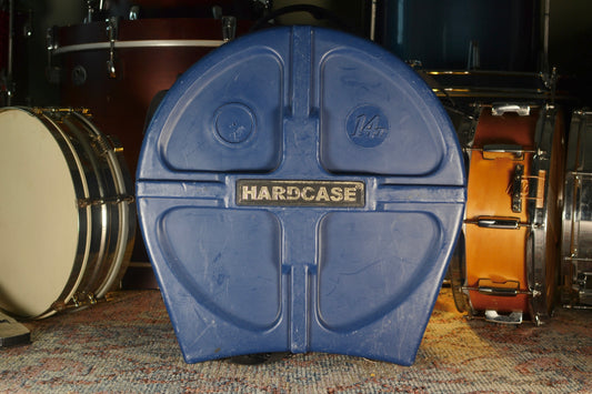 HARDCASE 14" Rack Tom Drum Case With Pads - Dark Blue