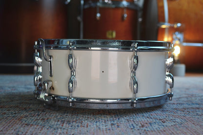 Premier ‘No.1’ Super Ace 14x5.5" Vintage Snare Drum in White Duroplastic - 1958