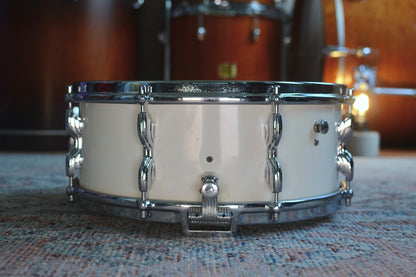 Premier ‘No.1’ Super Ace 14x5.5" Vintage Snare Drum in White Duroplastic - 1958