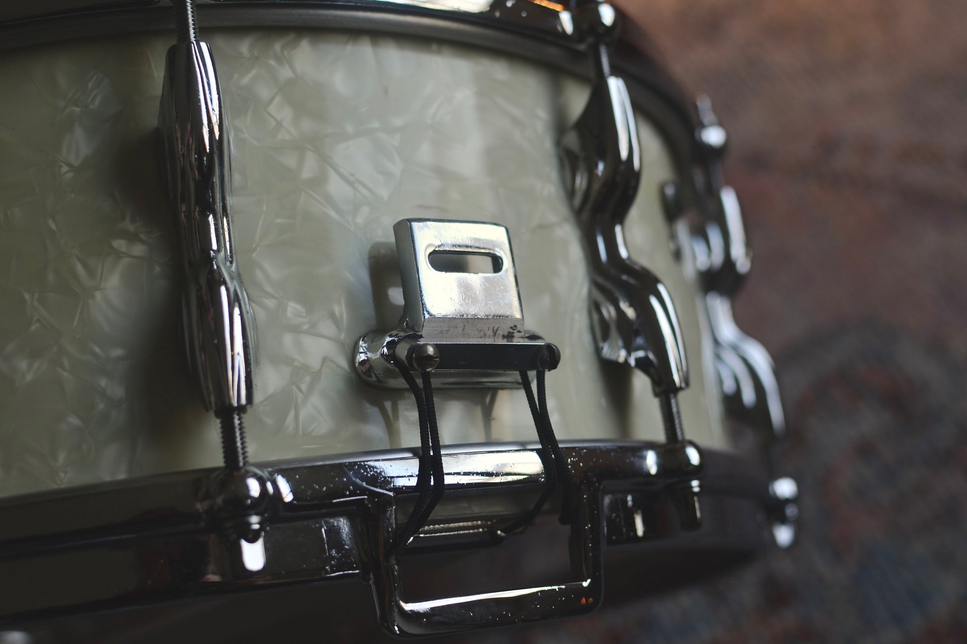 Premier Hi-Fi 14x5.5" Vintage Birch Snare Drum in White Marine Pearl - 1960