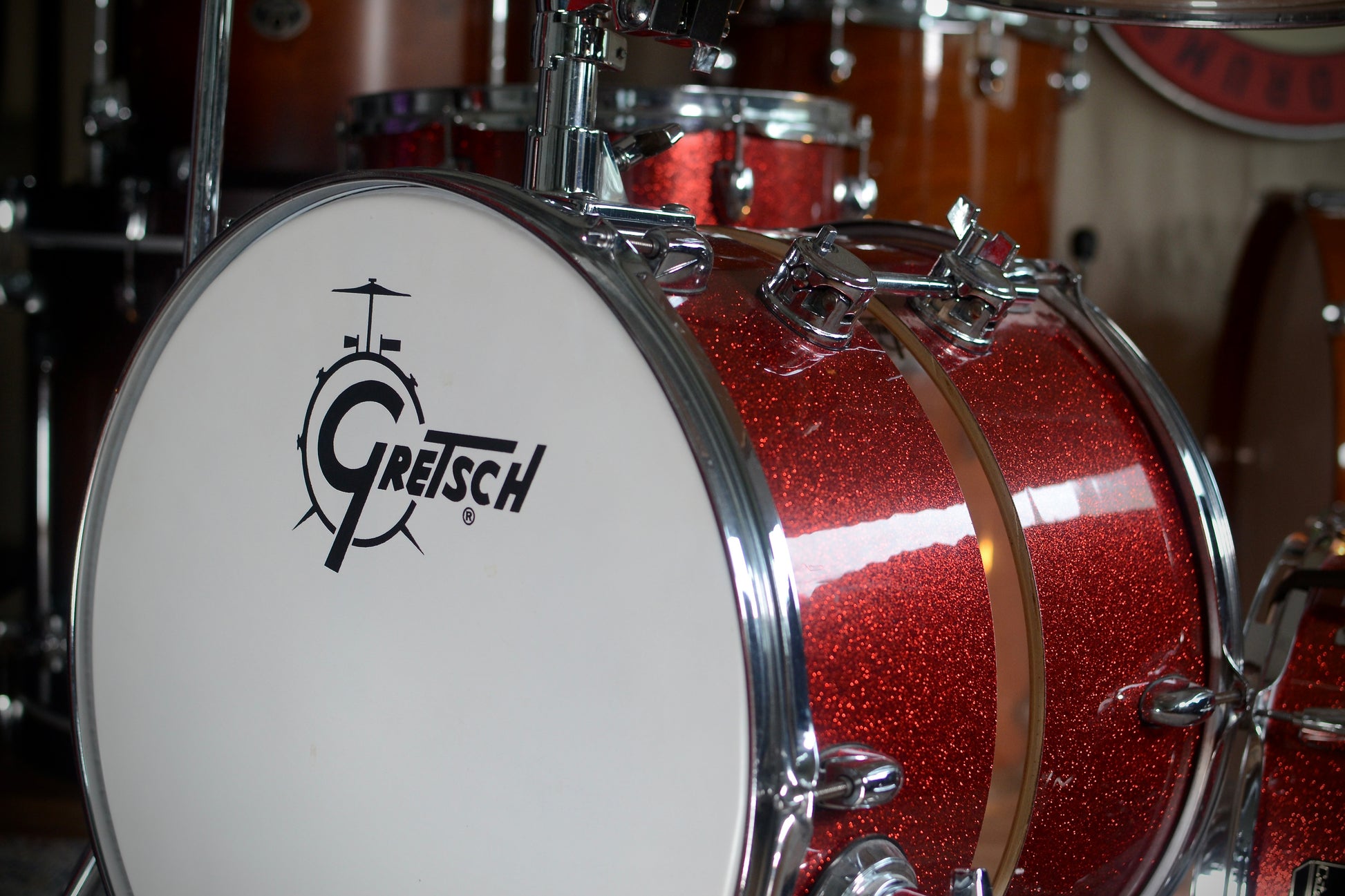 Gretsch 'CC-S264X' Catalina Club Street 4 Piece Drum Kit in Red Sparkle