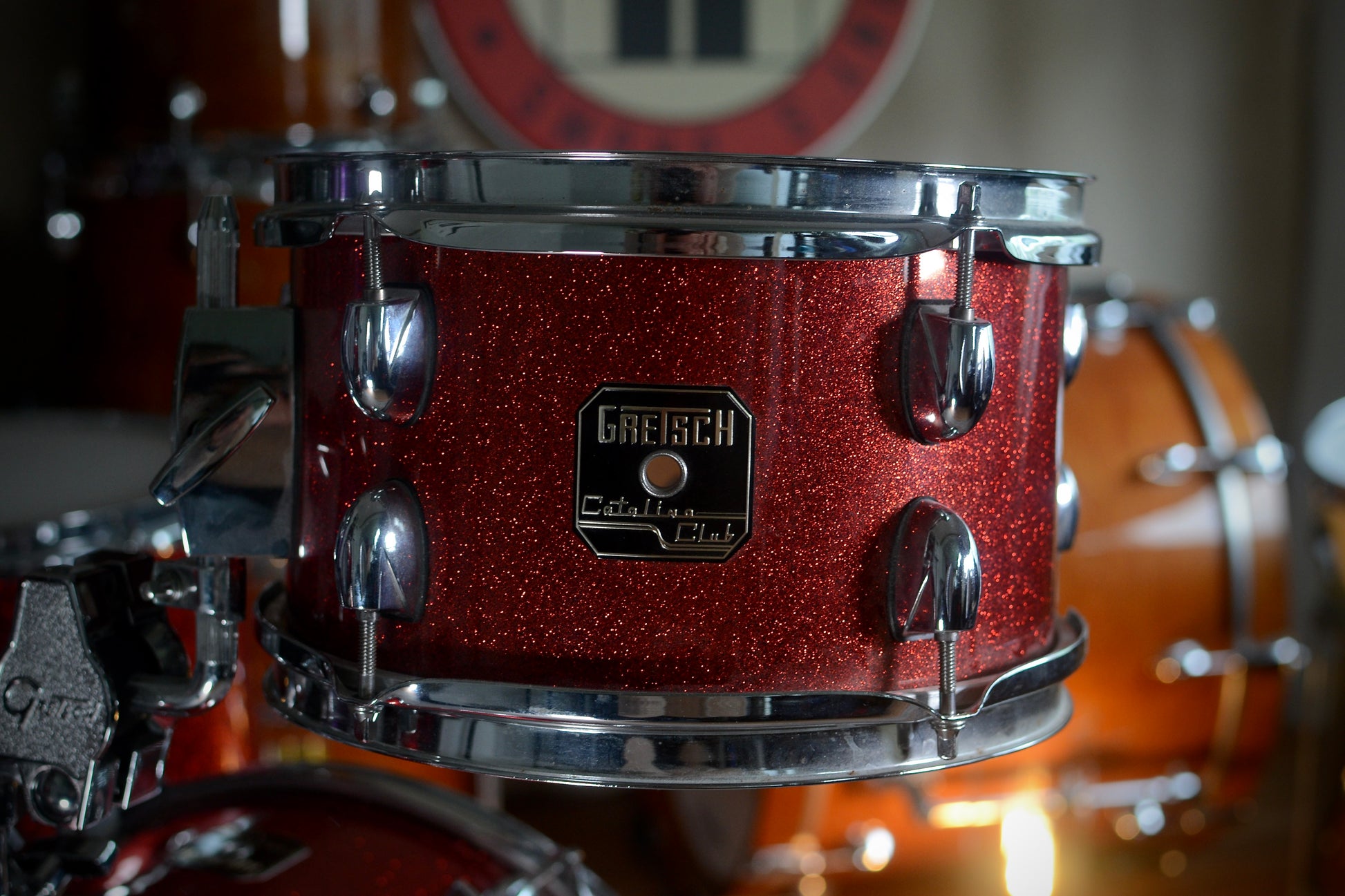 Gretsch 'CC-S264X' Catalina Club Street 4 Piece Drum Kit in Red Sparkle