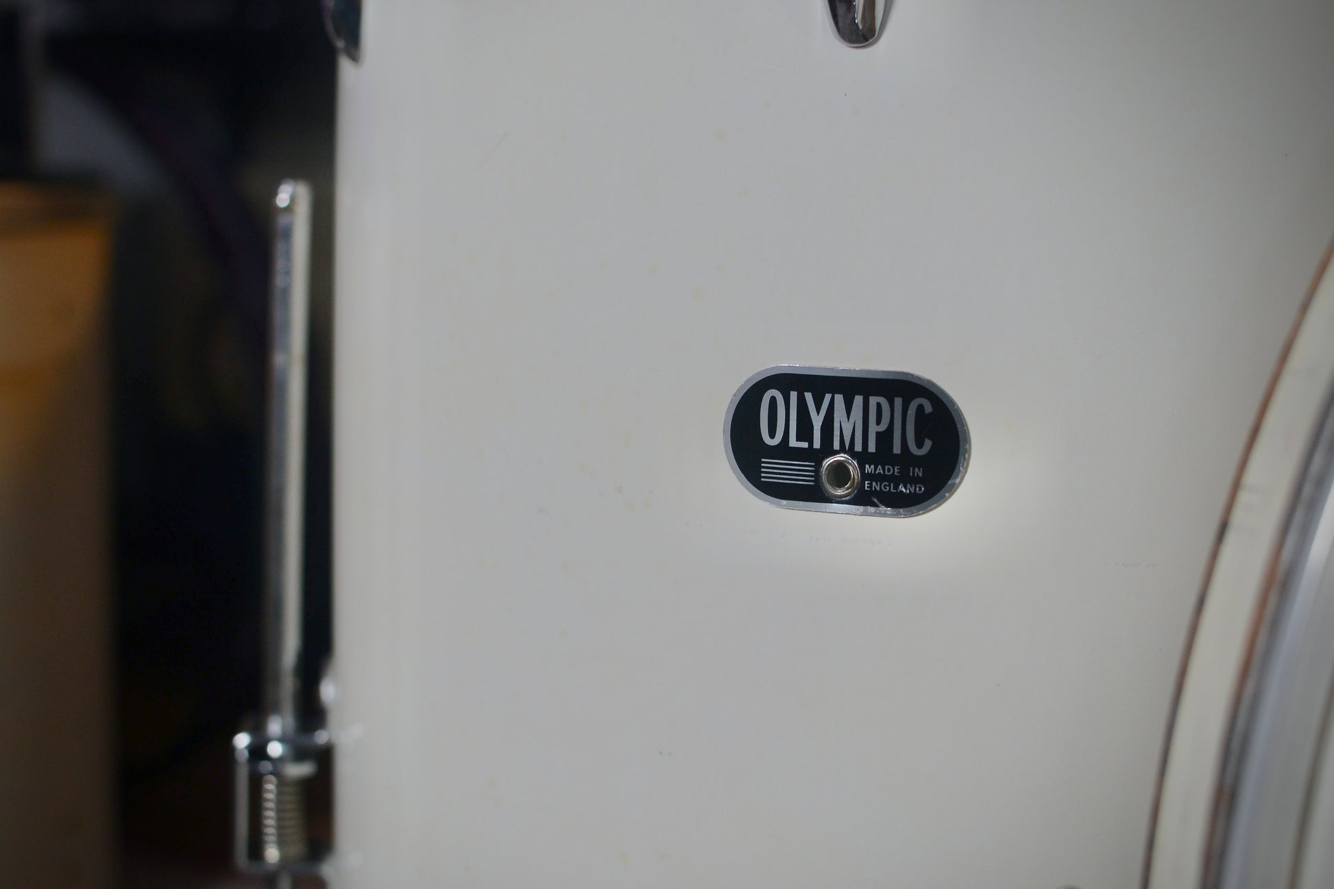 Olympic (Premier) Vintage Drum Kit 12/16/20" in White Duroplastic - 1966