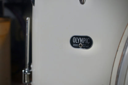 Olympic (Premier) Vintage Drum Kit 12/16/20" in White Duroplastic - 1966