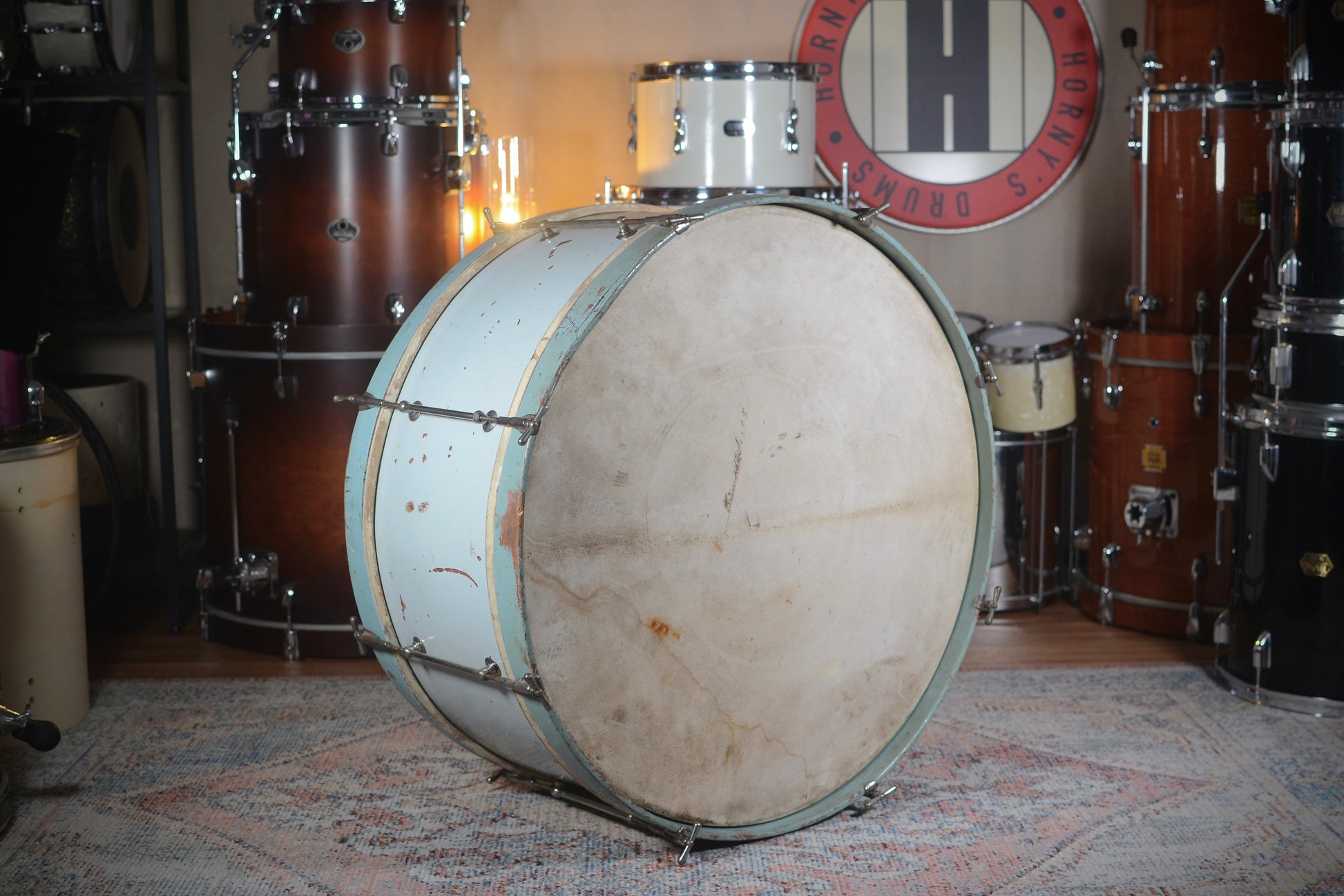 Vintage 1-Ply 27" x 11.5" Bass Drum with Original Calf Skin Heads