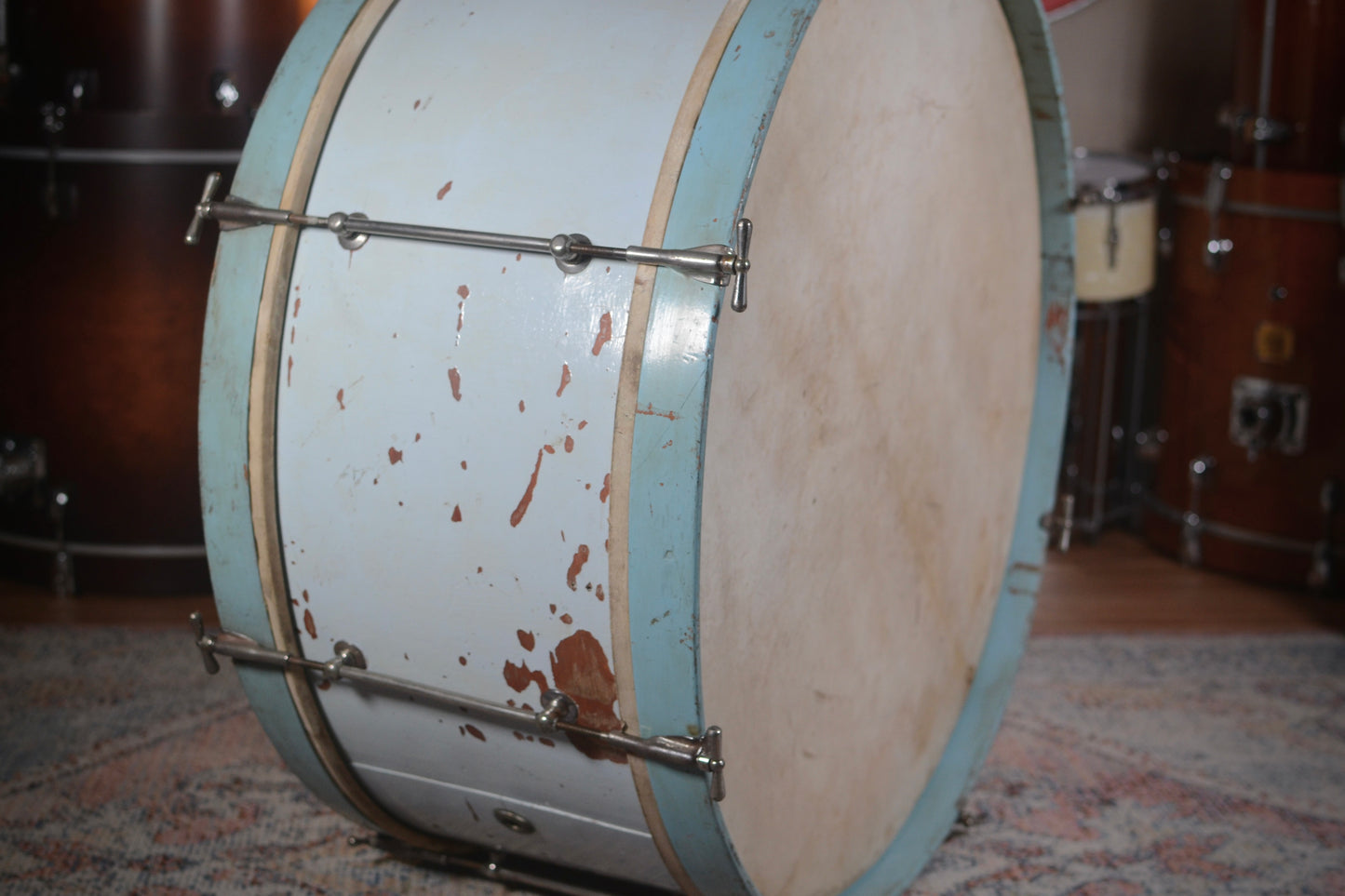 Vintage 1-Ply 27" x 11.5" Bass Drum with Original Calf Skin Heads