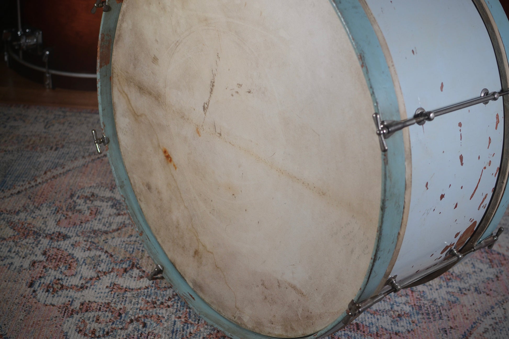 Vintage 1-Ply 27" x 11.5" Bass Drum with Original Calf Skin Heads