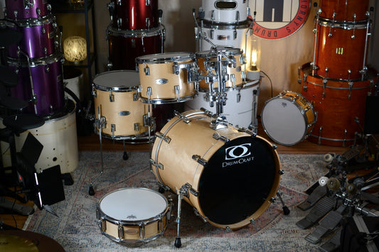 DrumCraft Series 6 Birch Drum Kit in Natural Gloss - 10/12/14/20/14SD