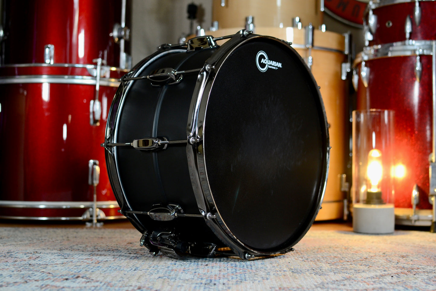 Tama S.L.P. ‘Big Black Steel’ 14x8” Snare Drum - Matte Black