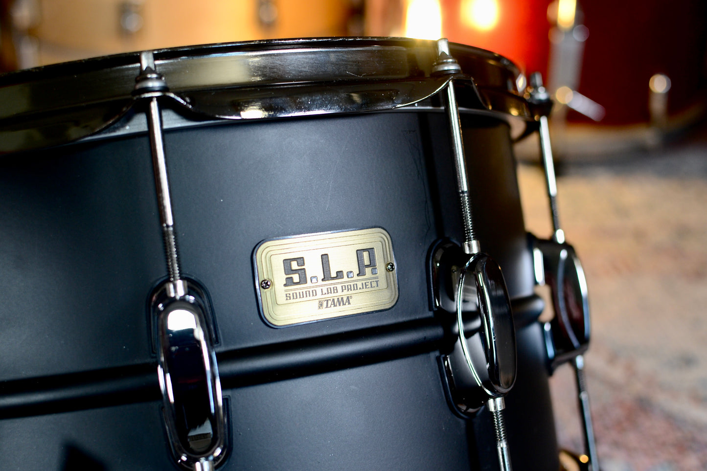 Tama S.L.P. ‘Big Black Steel’ 14x8” Snare Drum - Matte Black