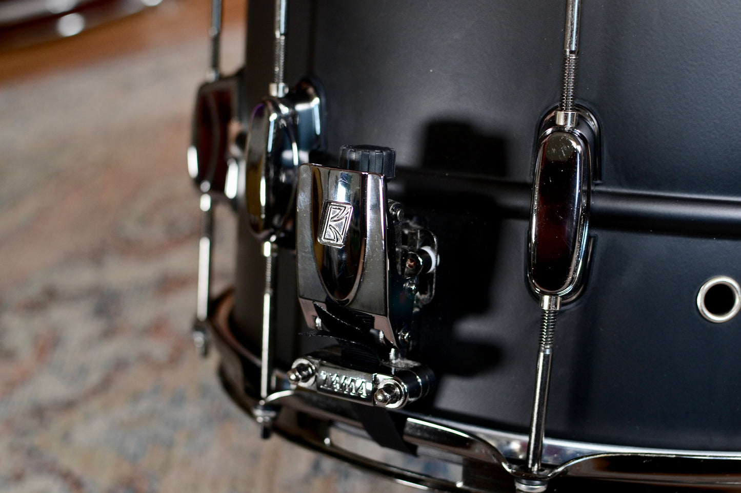 Tama S.L.P. ‘Big Black Steel’ 14x8” Snare Drum - Matte Black