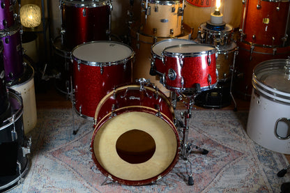 Stratford & Besson (Ajax) 'Shaftsbury' Outfit Drum Kit inc Snare in Red Sparkle - 1960s