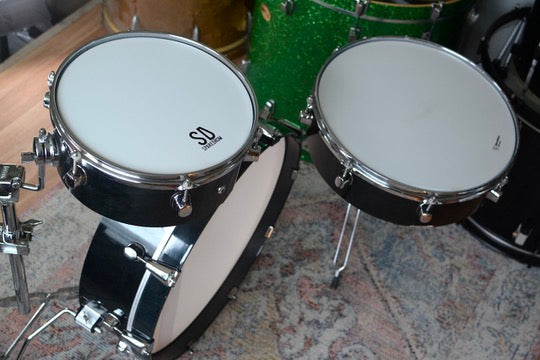 HD Custom 'Chop Kit' 3-piece Compact Drum Kit in Black Lacquer