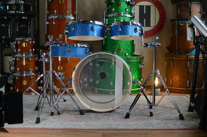HD Custom 'Chop Kit' 4-piece Compact Drum Kit in Blue Sparkle