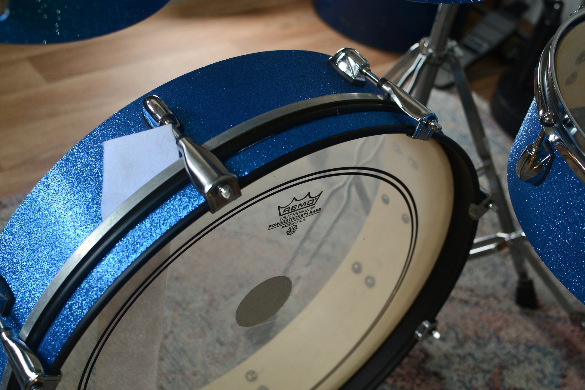 HD Custom 'Chop Kit' 4-piece Compact Drum Kit in Blue Sparkle