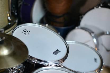 Childrens Drum Kit by Percussion Plus in Piano Black