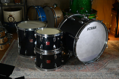 Tama Red Badge Swingstar 'SS-505' Drum Kit In Jet Black - 1980s (Shell Pack)
