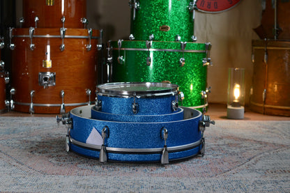 HD Custom 'Chop Kit' 4-piece Compact Drum Kit in Blue Sparkle
