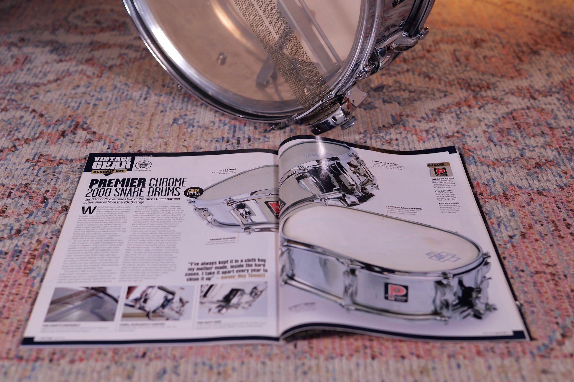 Premier ‘2000’ 14x5.5" Vintage Snare Drum - 1969