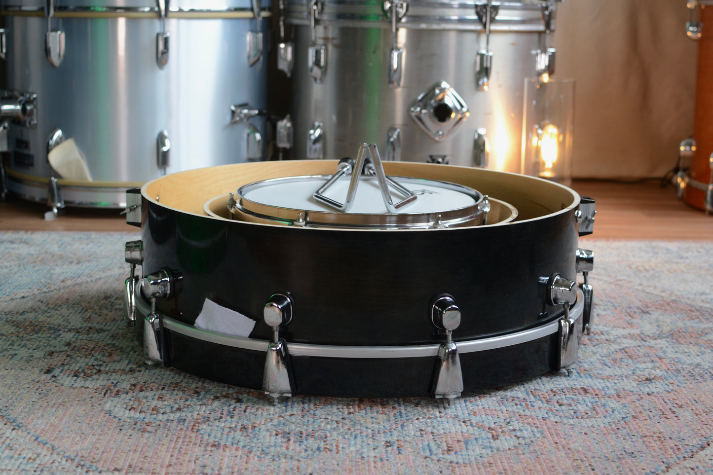 HD Custom 'Chop Kit' 3-piece Compact Drum Kit in Black Lacquer