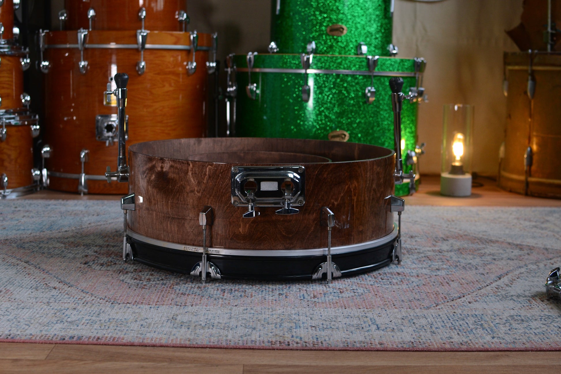 HD Custom 'Chop Kit' 3-piece Compact Drum Kit in Walnut Lacquer