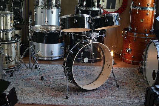  HD Custom 'Chop Kit' 4-piece Compact Drum Kit in Black Lacquer