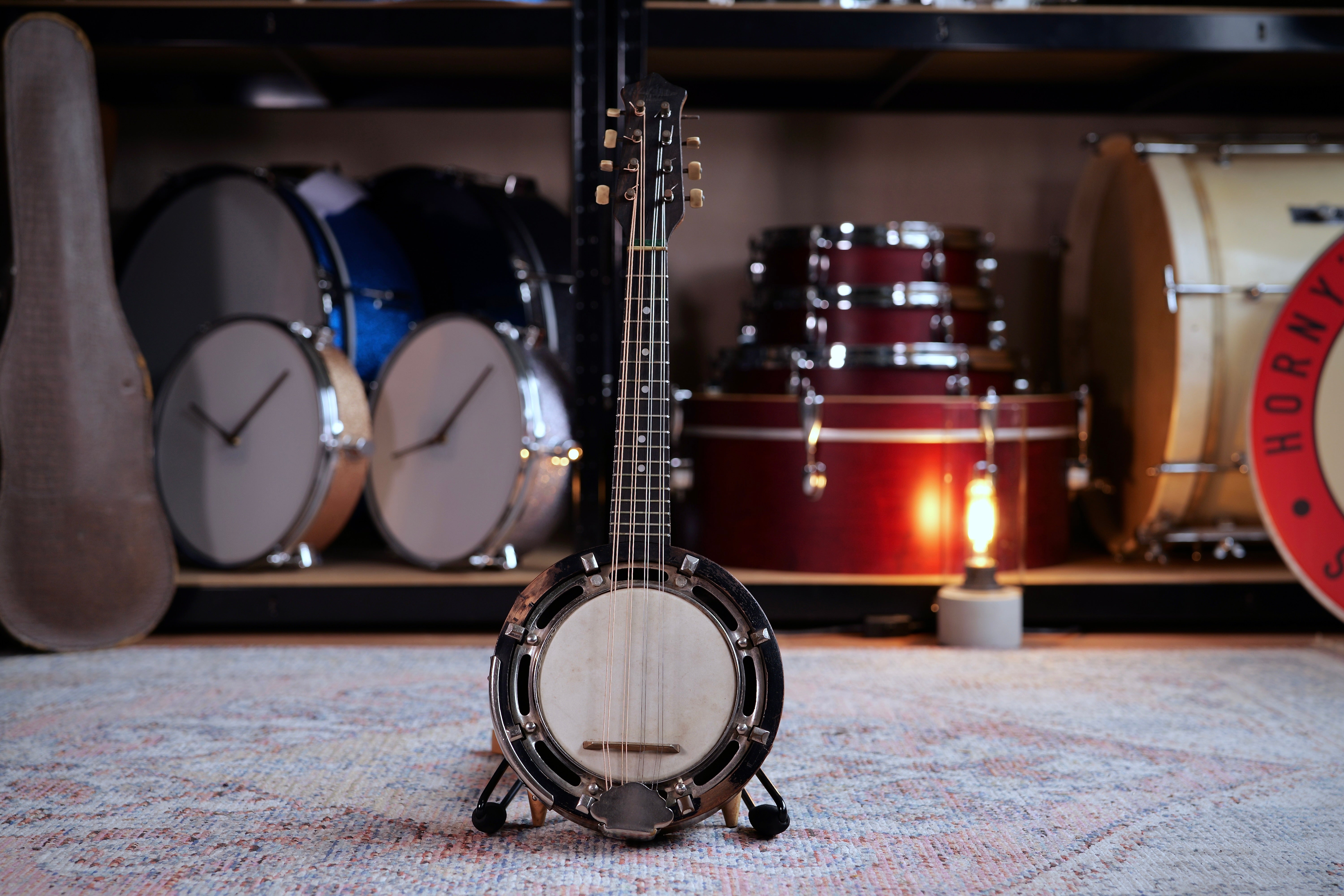 John Grey Vintage 8-string Mandolin-Banjo (Banjolin) - Early 20th Cent ...