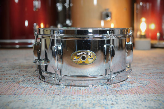 Pearl 'Fire Cracker' 10x5" Steel Snare Drum