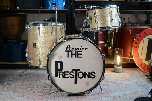 Premier '55' Vintage Drum Kit in Gold Sparkle 12/16/20" - 1960/1970s