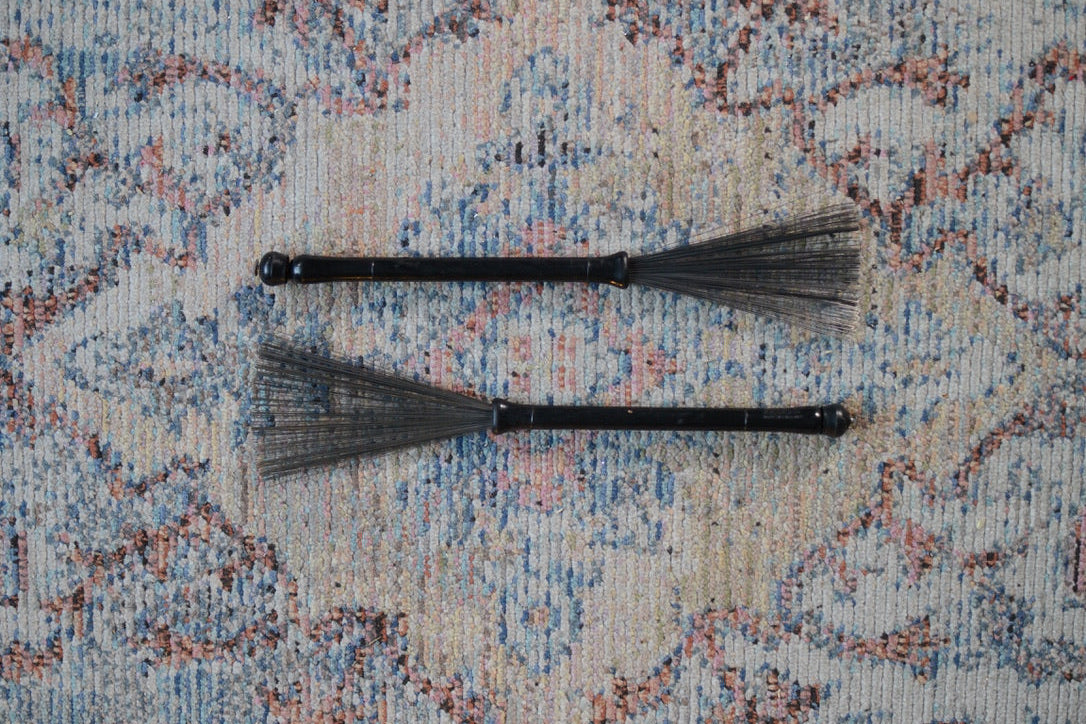Premier Vintage Brushes - Retractable - Steel Wire - Black Grips