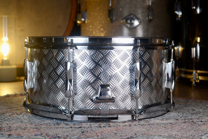 Premier APK 14x6.5" Birch Snare Drum in 'Diamond Plate' Vinyl Wrap