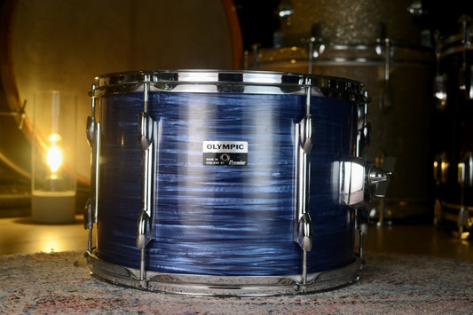 Premier Olympic 14" x 9.5" Rack Tom in Blue Silk Pearl