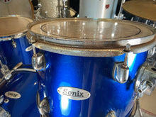 Load image into Gallery viewer, Sonix Complete Drum Kit with Snare, Hardware &amp; Cymbals in Blue
