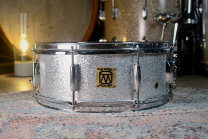 Modern Drum Shop 14x5” Snare Drum in Silver Sparkle