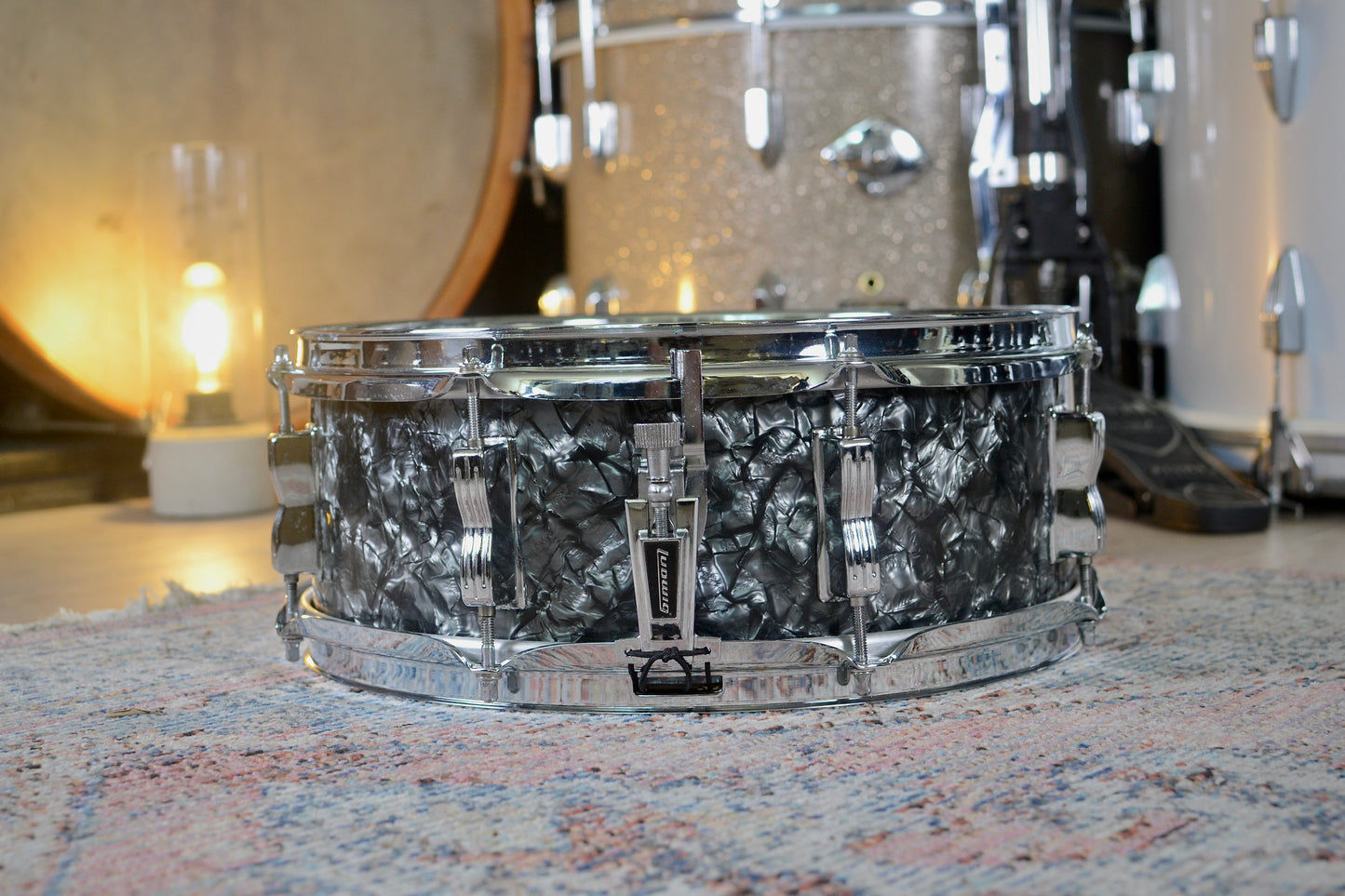 Ludwig Vintage Jazz Festival 14x5" Snare Drum in Black Marine Pearl - 1966