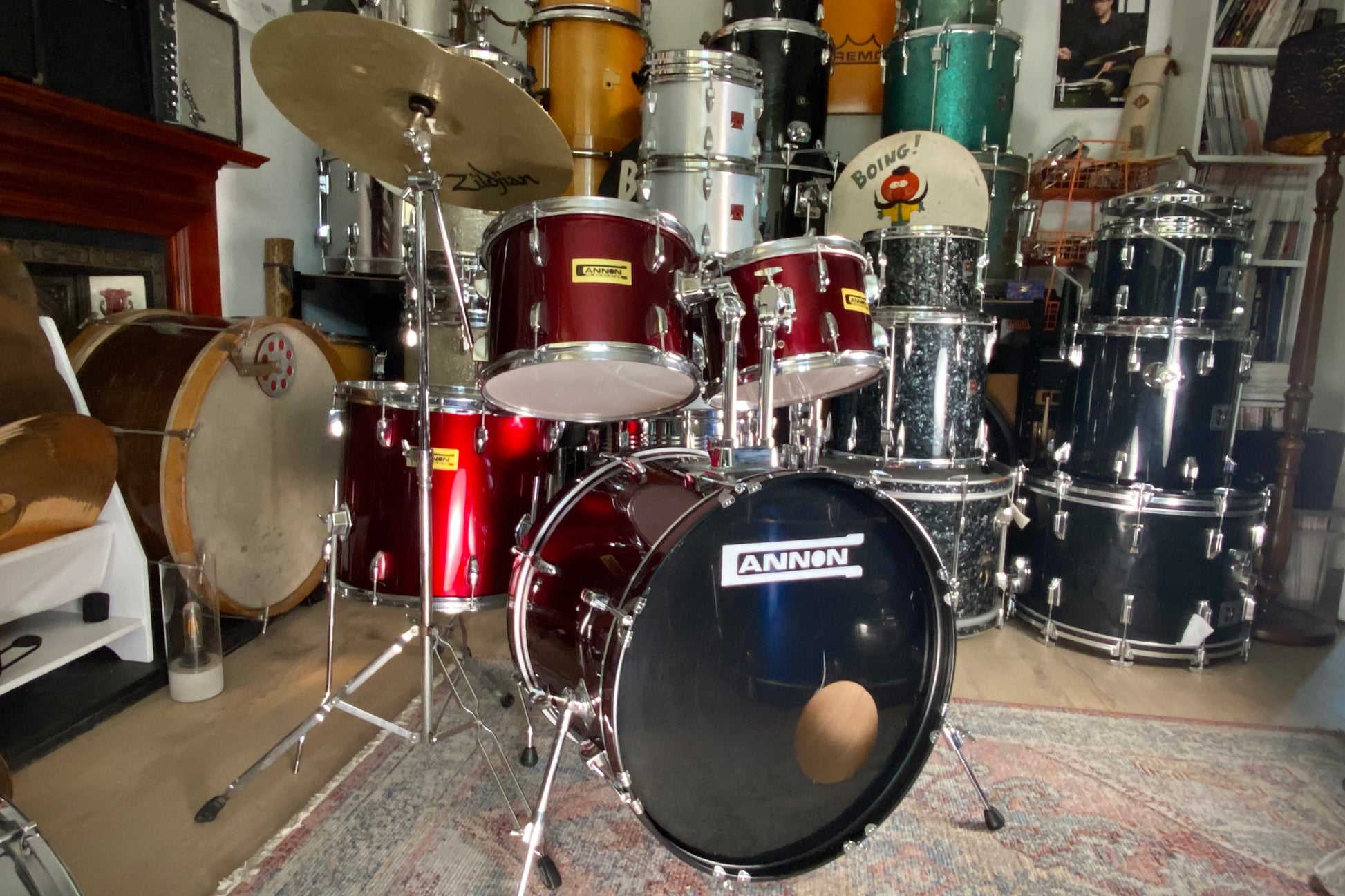 Cannon Adder Drum Kit in Wine Red