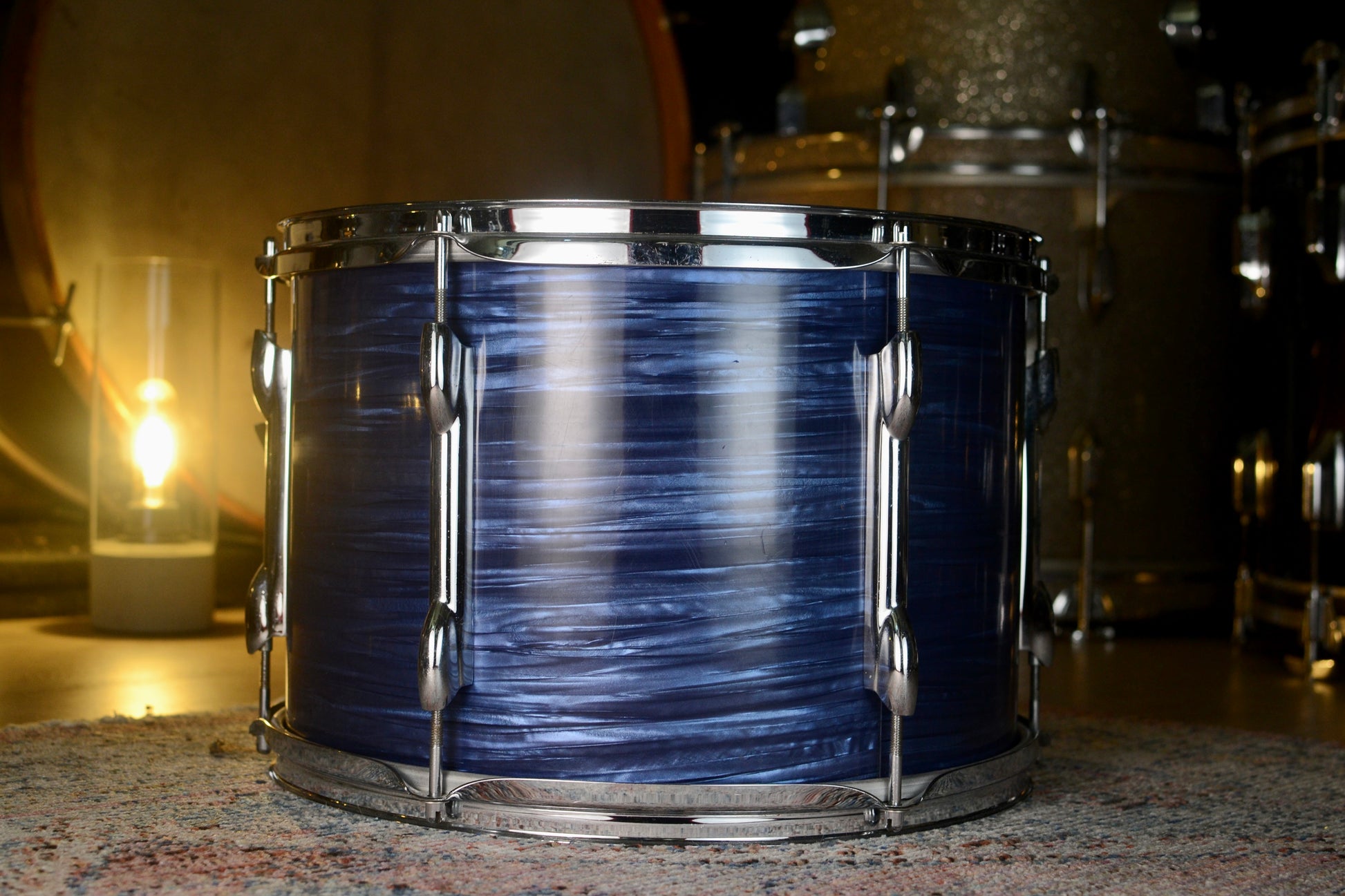 Premier Olympic 14" x 9.5" Rack Tom in Blue Silk Pearl