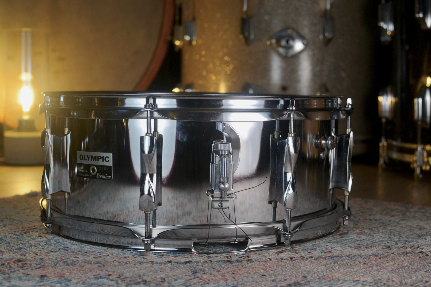 Olympic by Premier '1005' 14x5.5" Steel Snare Drum - 1978