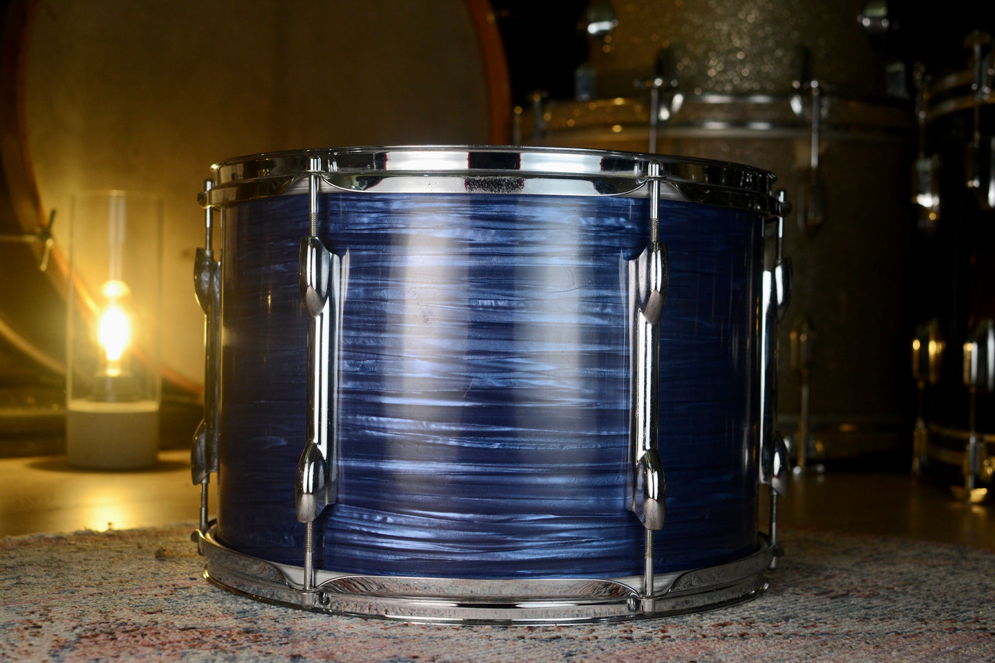 Premier Olympic 14" x 9.5" Rack Tom in Blue Silk Pearl