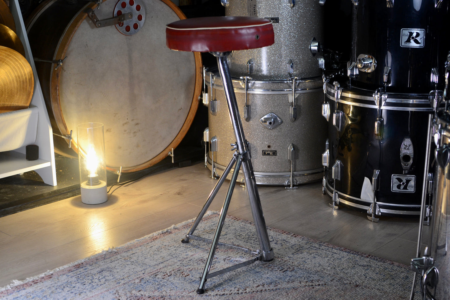 Premier Vintage '246' De Luxe Drum Throne - Red