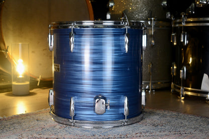 Premier Olympic 14" x 14" Floor Tom in Blue Silk Pearl - 1970s